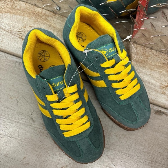BNIB Dunnit Suede Green/Yellow, womens 6-8US! - Picture 2 of 3
